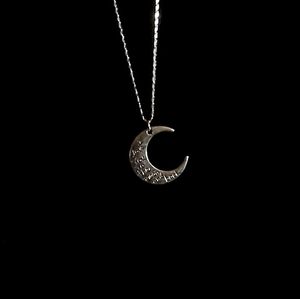I Love You To The Moon And Back 925 SS Necklace
